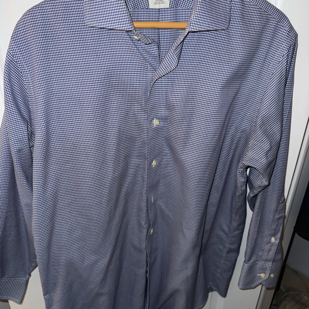 Brooks Brothers Blue Dress Shirt Classic Cotton